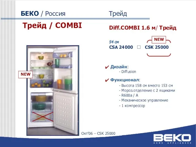 БЕКО / Россия Трейд Трейд / COMBI Diff.COMBI 1.6 м/ Трейд 54