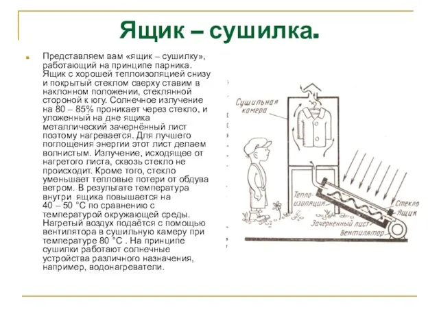 Ящик – сушилка. Представляем вам «ящик – сушилку», работающий на принципе парника.