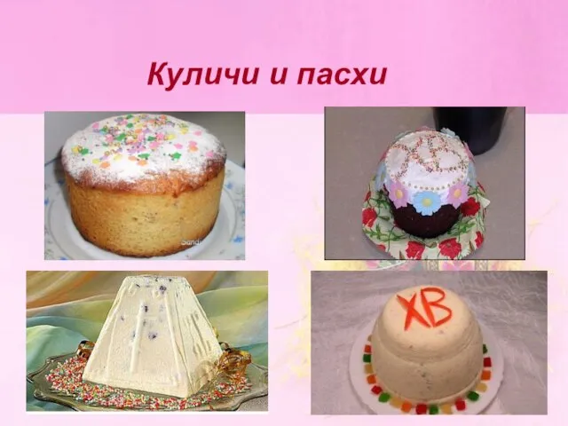 Куличи и пасхи