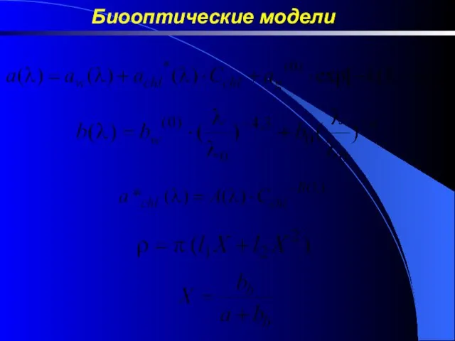 Биооптические модели