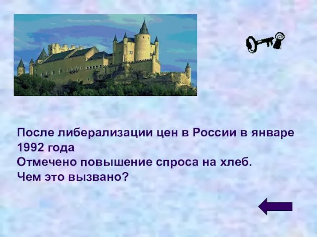 После либерализации цен в России в январе 1992 года Отмечено повышение спроса