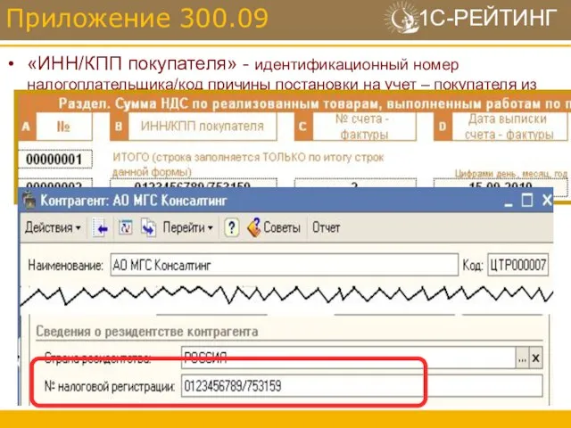 «ИНН/КПП покупателя» - идентификационный номер налогоплательщика/код причины постановки на учет – покупателя