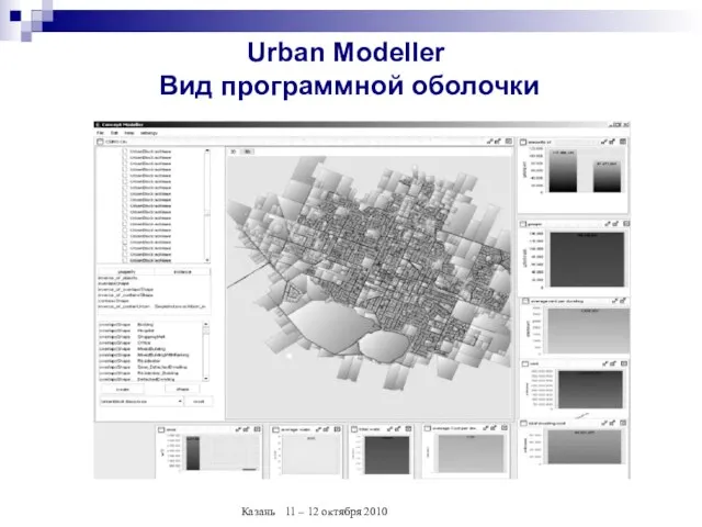 Urban Modeller Вид программной оболочки