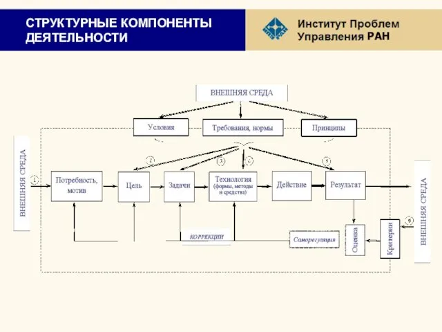 СТРУКТУРНЫЕ КОМПОНЕНТЫ ДЕЯТЕЛЬНОСТИ