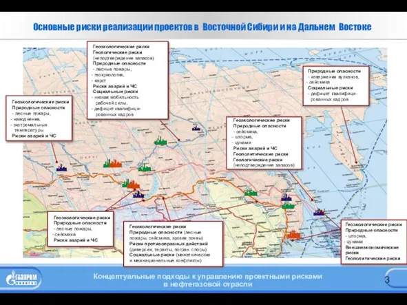 Основные риски реализации проектов в Восточной Сибири и на Дальнем Востоке Геоэкологические