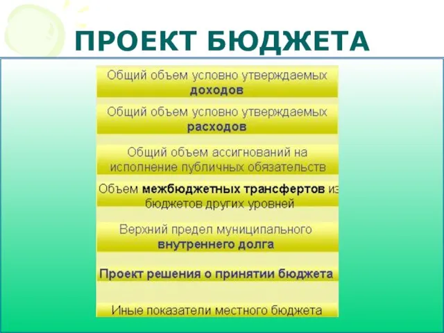 ПРОЕКТ БЮДЖЕТА