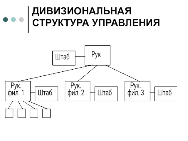 ДИВИЗИОНАЛЬНАЯ СТРУКТУРА УПРАВЛЕНИЯ