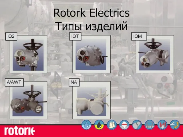 Rotork Electrics Типы изделий