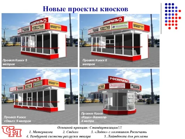 Новые проекты киосков Киоск Москва 6 метров Проект Киоск «Круг» диаметр 4