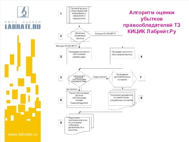 Алгоритм оценки убытков правообладателей ТЗ КИЦИК Лабрейт.Ру