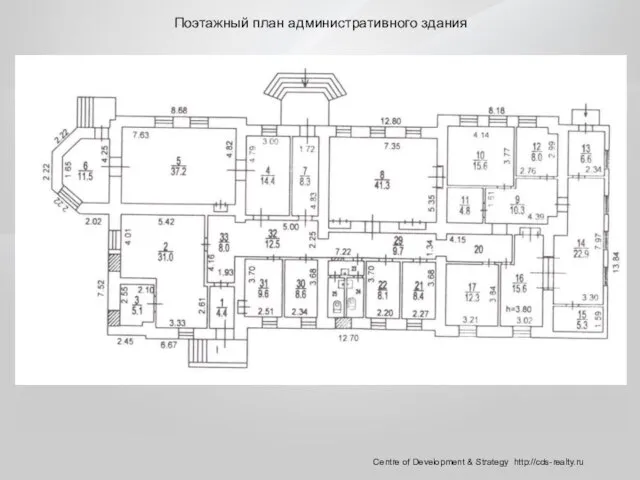 Centre of Development & Strategy http://cds-realty.ru Поэтажный план административного здания