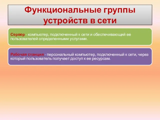 Сервер - компьютер, подключенный к сети и обеспечивающий ее пользователей определенными услугами.