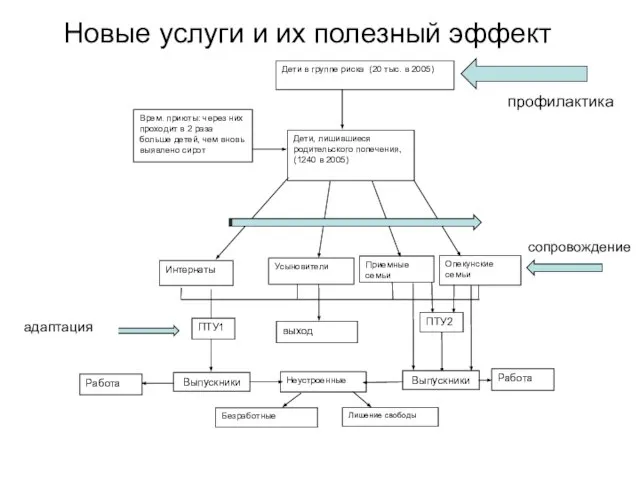 Новые услуги и их полезный эффект профилактика сопровождение адаптация