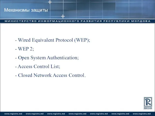 Механизмы защиты Wired Equivalent Protocol (WEP); WEP 2; Open System Authentication; Access