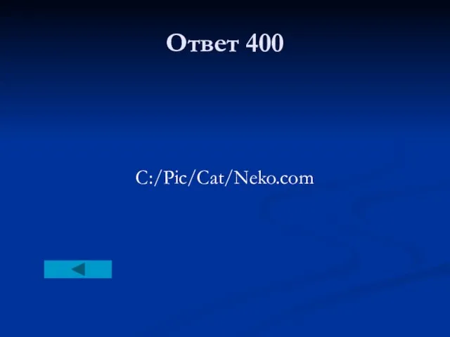 Ответ 400 C:/Pic/Cat/Neko.com