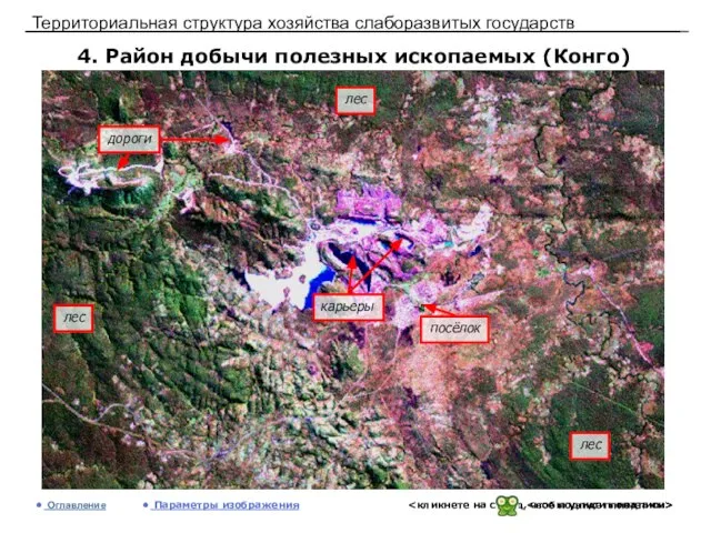 Территориальная структура хозяйства слаборазвитых государств 4. Район добычи полезных ископаемых (Конго) Оглавление