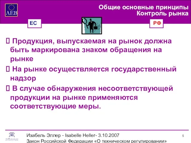 Изабель Эллер - Isabelle Heller- 3.10.2007 Закон Российской Федерации «О техническом регулировании»