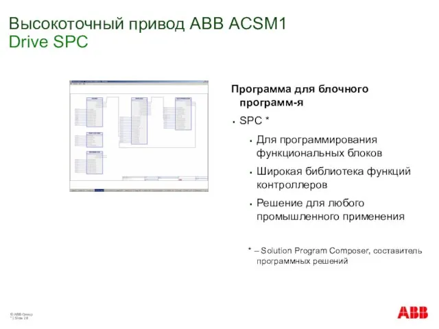 © ABB Group * | Slide Высокоточный привод АВВ ACSM1 Drive SPC