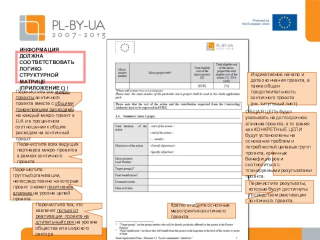 ИНФОРМАЦИЯ ДОЛЖНА СООТВЕТСТВОВАТЬ ЛОГИКО-СТРУКТУРНОЙ МАТРИЦЕ (ПРИЛОЖЕНИЕ C) ! Индикативное начало и дата