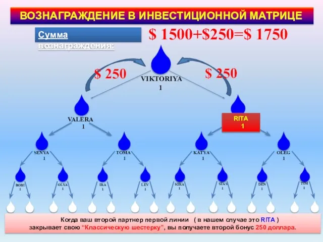 $ 250 $ 250 Сумма вознаграждения: $ 1500+$250=$ 1750 BOBI 1 OLYA