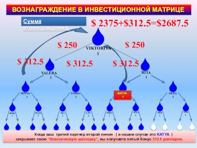 $ 250 $ 250 $ 312.5 $ 312.5 $ 312.5 Сумма вознаграждения: