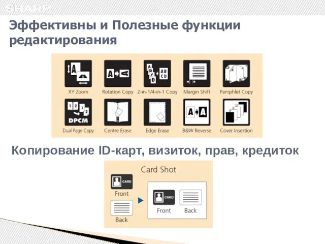 Эффективны и Полезные функции редактирования Копирование ID-карт, визиток, прав, кредиток