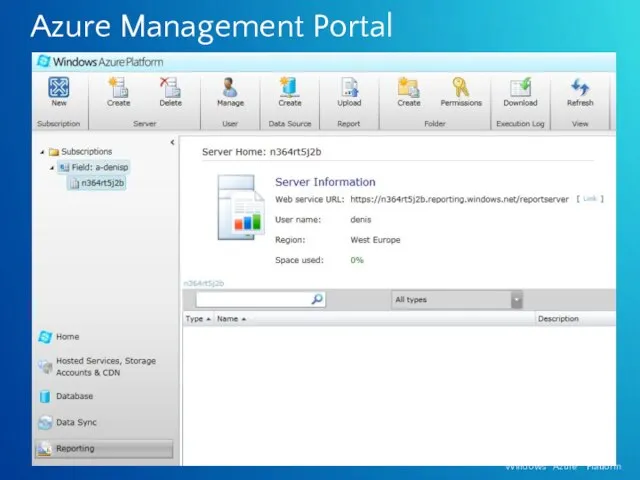 Azure Management Portal