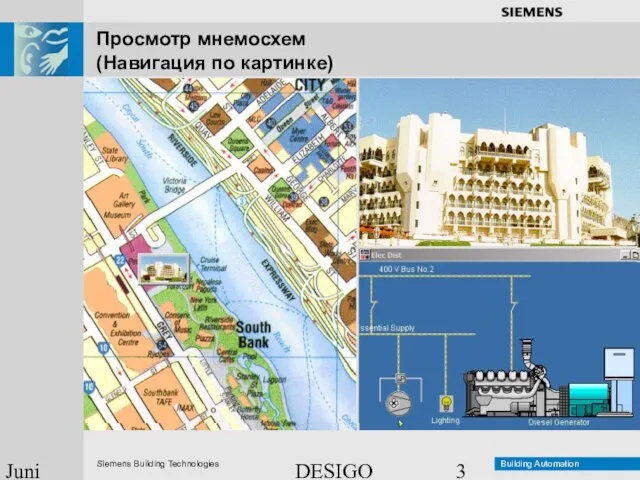 DESIGO INSIGHT Übersicht Juni 2003 Просмотр мнемосхем (Навигация по картинке)