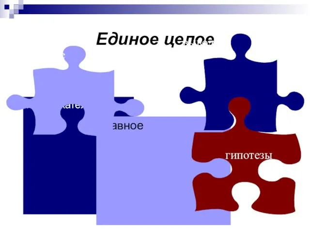 Единое целое привлекательное главное гипотезы необычное выводы