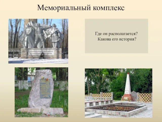 Где он располагается? Какова его история? Мемориальный комплекс