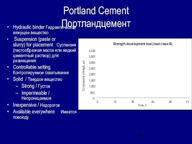 Portland Cement Портландцемент Hydraulic binder Гидравлическое вяжущее вещество Suspension (paste or slurry)