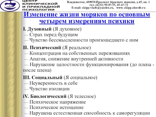 Владивосток, 690950 Проспект Красного знамени, д.45, кв. 1 тел. (4232) 99-07-55, 45-67-72