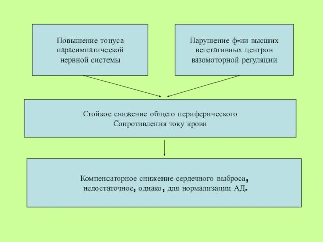 Повышение тонуса парасимпатической нервной системы Повышение тонуса парасимпатической нервной системы Нарушение ф-ии