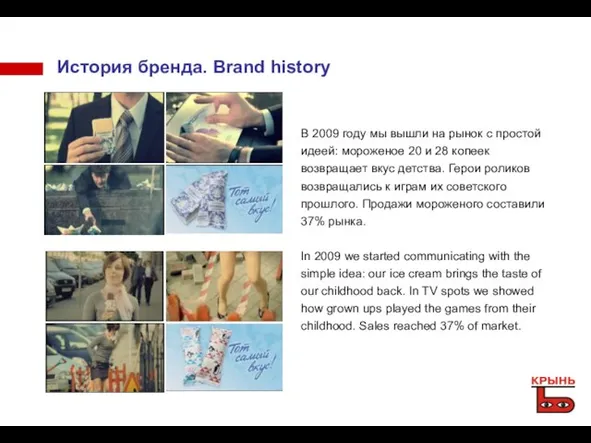 История бренда. Brand history В 2009 году мы вышли на рынок с