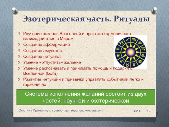 Изучение законов Вселенной и практика гармоничного взаимодействия с Миром Создание аффирмаций Создание