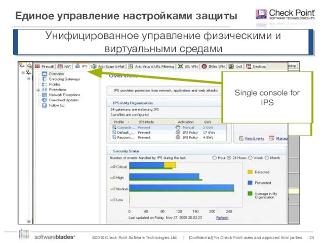 Единое управление настройками защиты