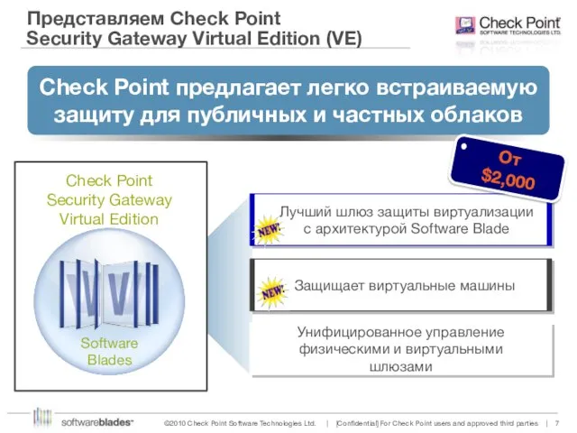 Представляем Check Point Security Gateway Virtual Edition (VE)