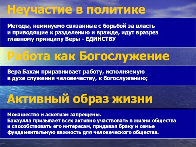 Неучастие в политике Методы, неминуемо связанные с борьбой за власть и приводящие