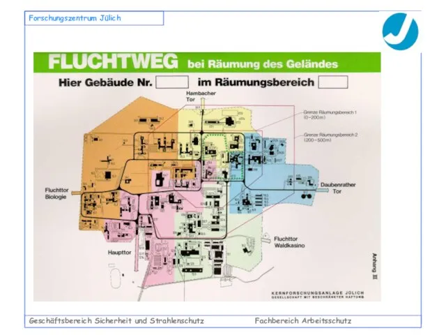 Geschäftsbereich Sicherheit und Strahlenschutz Fachbereich Arbeitsschutz Forschungszentrum Jülich