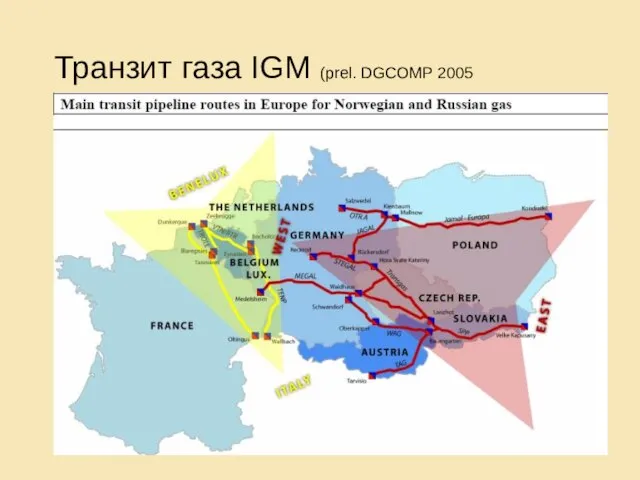 Транзит газа IGM (prel. DGCOMP 2005