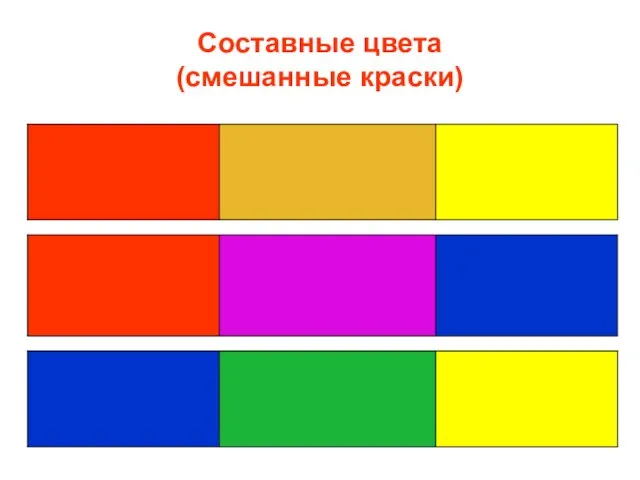 Составные цвета (смешанные краски)