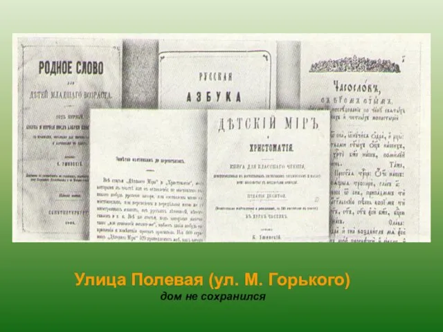 Улица Полевая (ул. М. Горького) дом не сохранился