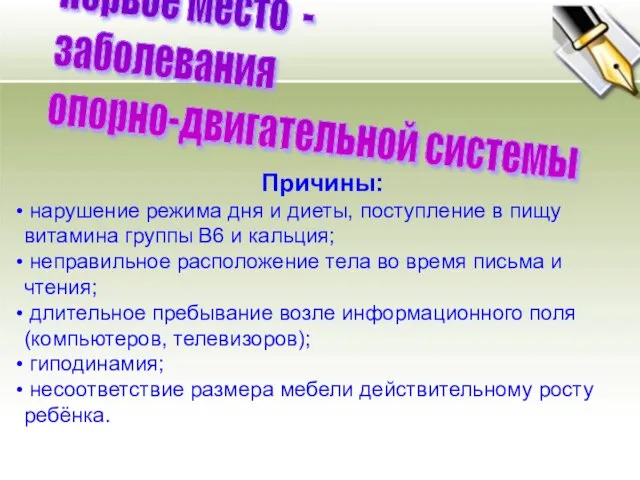 Причины: нарушение режима дня и диеты, поступление в пищу витамина группы В6