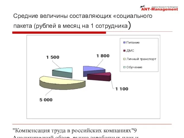 "Компенсация труда в российских компаниях" Аналитический обзор рынка заработных плат и компенсаций