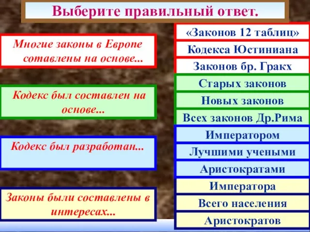 Многие законы в Европе сотавлены на основе... Кодекс был составлен на основе...