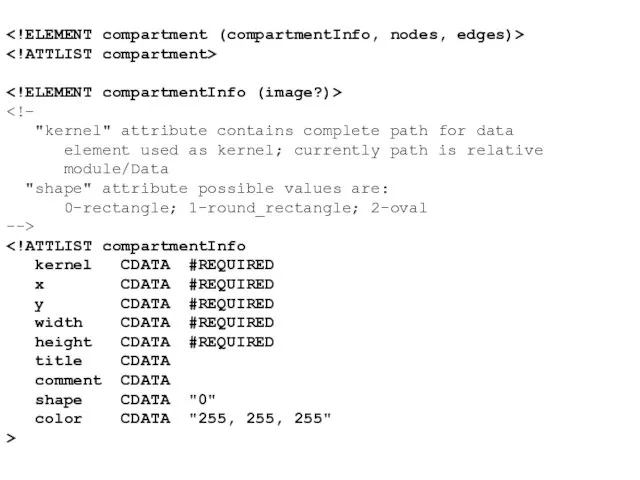 "kernel" attribute contains complete path for data element used as kernel; currently