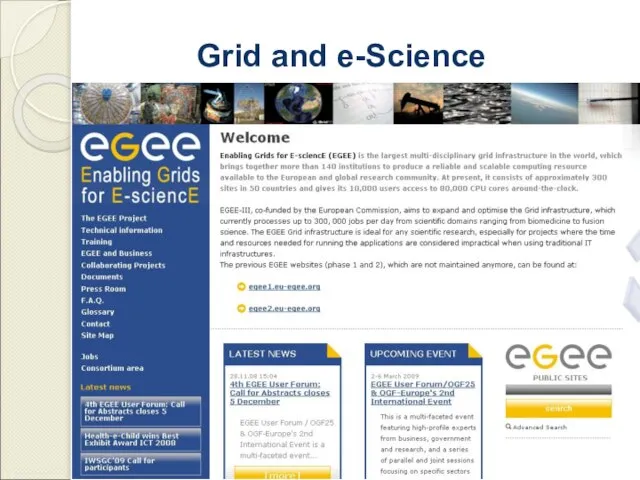 Grid and e-Science