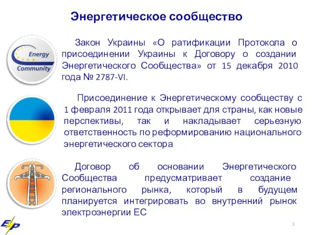 Энергетическое сообщество Закон Украины «О ратификации Протокола о присоединении Украины к Договору
