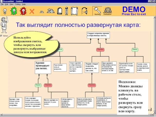 Так выглядит полностью развернутая карта: Используйте изображения свитка, чтобы свернуть или развернуть