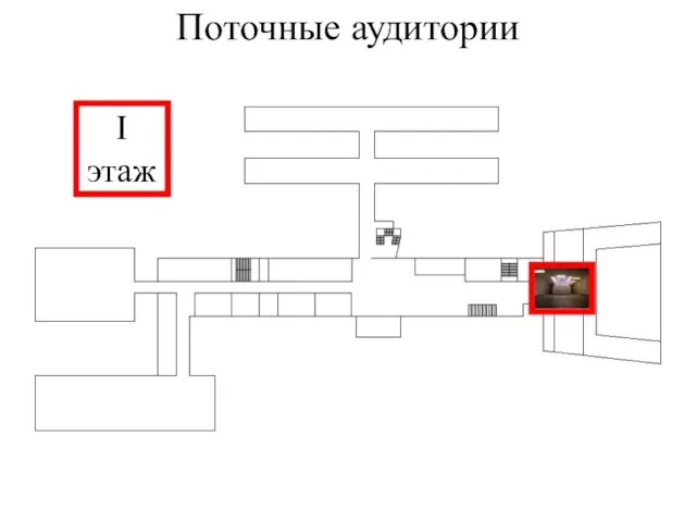 Поточные аудитории I этаж